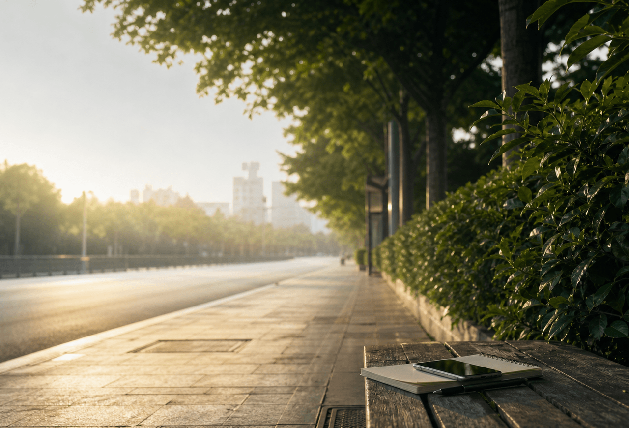 路边散步个人网站视觉图